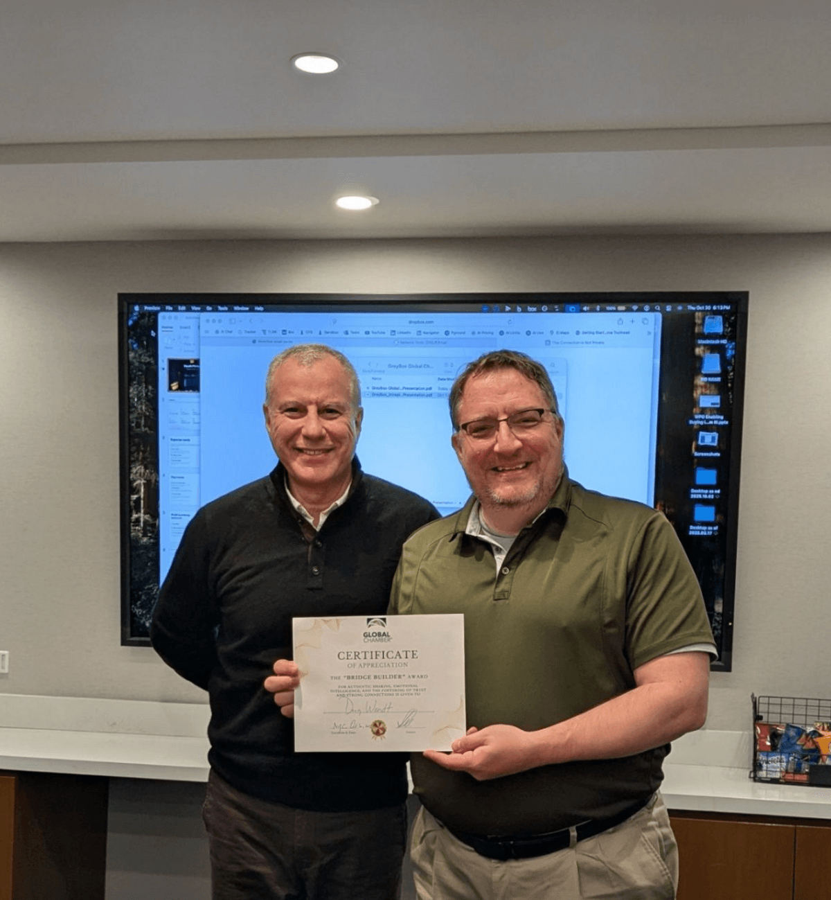 Wendt Partners Co-Founder Receives Global Chamber's Bridge Builder Award for Advancing International Business Connections