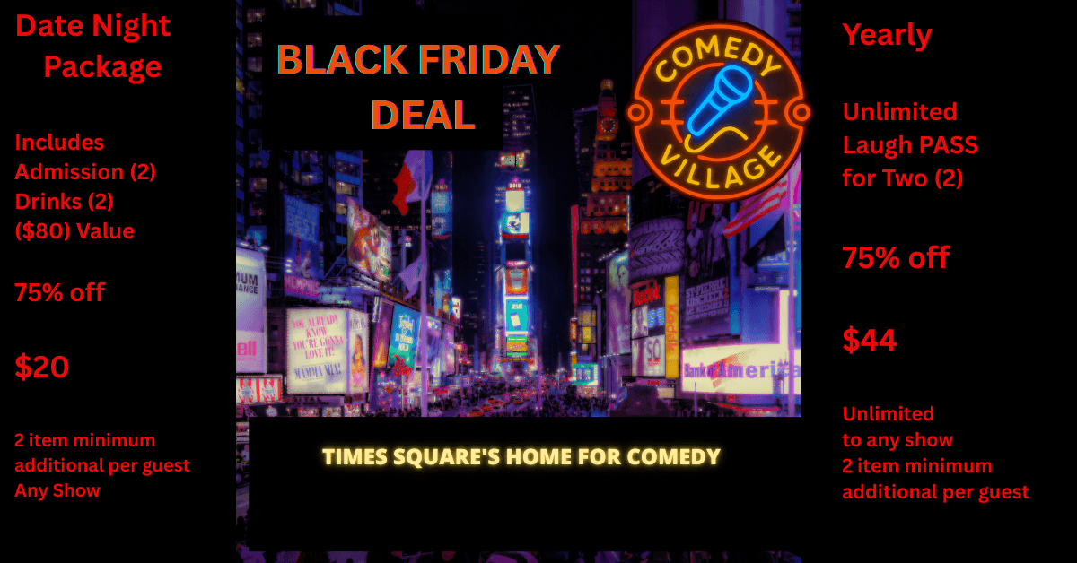 Comedy Village Launches Aggressive Black Friday 2025 Deals to Expand Comedy Accessibility